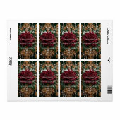 Victoriaanse gotische bloem etiket (Full Sheet)