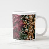 Victoriaanse gotische bloem grote koffiekop (Rechts)