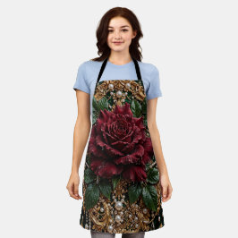 Victoriaanse gotische bloem schort