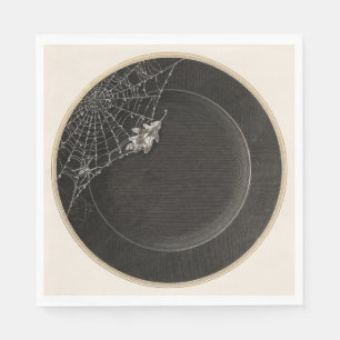 Victoriaanse gotische Halloween spinnenweb servett Servet