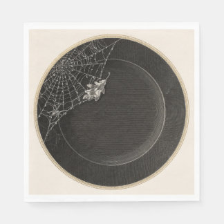 Victoriaanse gotische Halloween spinnenweb servett Servet