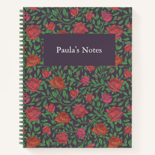 Victoriaanse gotische perfecte rode en fuchsia roz notitieboek