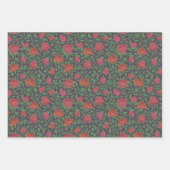 Victoriaanse Gotische Perfecte Rode & Fuchsia Roze Inpakpapier Vel (Voorkant 2)