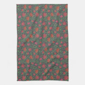 Victoriaanse Gotische Perfecte Rode & Fuchsia Roze Theedoek (Verticaal)