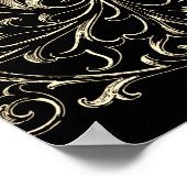 Victoriaanse Gotische Romantiek Schedel Vleugels & Poster (Hoek)