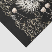 Victoriaanse gotische romantiek Schedelvleugels &  Tissuepapier (Detail)