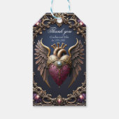 Victoriaanse Gotische Trouwcollectie Cadeaulabel (Voorkant)