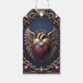 Victoriaanse Gotische Trouwcollectie Cadeaulabel (Achterkant)
