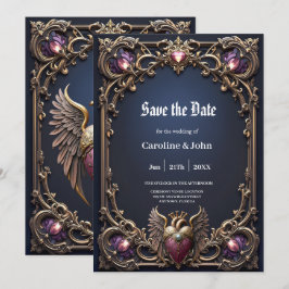 Victoriaanse Gotische Trouwcollectie Save The Date