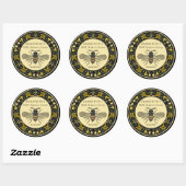 Victoriaanse Grenshoninglabel Ronde Sticker (Vel)