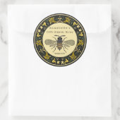 Victoriaanse Grenshoninglabel Ronde Sticker (Tas)