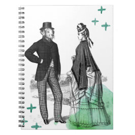 Victoriaanse heer en dame | Notitieboek