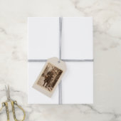 Victoriaanse hertenpostbode kerstcadeautags cadeaulabel (Met Touw)