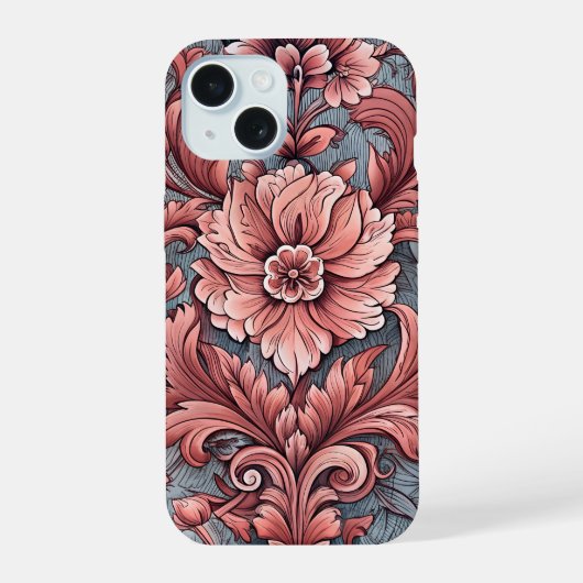 Victoriaanse hoes iPhone 15 case (Achterkant)