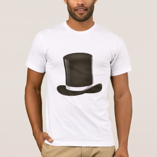 Victoriaanse hoge hoed t-shirt (Voorkant)