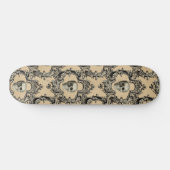 Victoriaanse kader schedels goth skelet gotisch persoonlijk skateboard (Horizontaal)