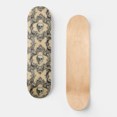Victoriaanse kader schedels goth skelet gotisch persoonlijk skateboard (Voorkant)