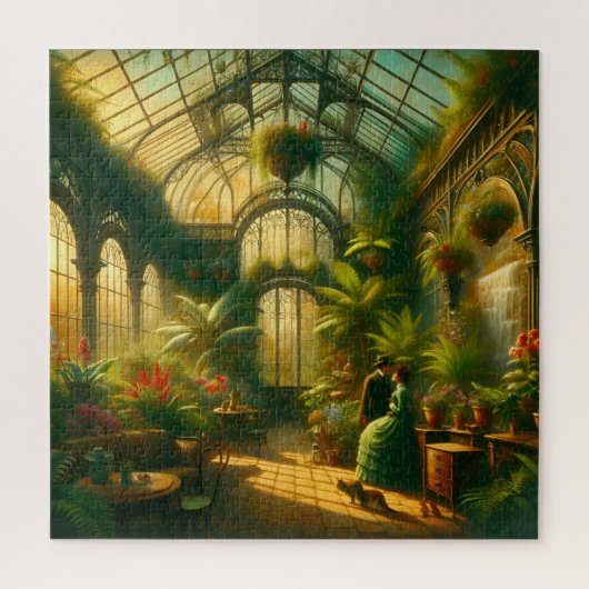 Victoriaanse Kasliefhebbers Siertuin Legpuzzel (Verticaal)