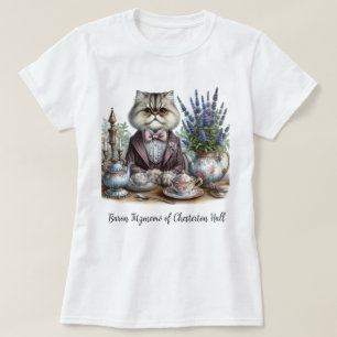 Victoriaanse Kattenheer Theepartij T-shirt