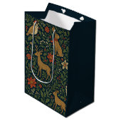 Victoriaanse Kerst Bloemstuk  Medium Cadeauzakje (Voorkant Gekanteld)