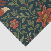 Victoriaanse Kerst Bloemstuk Tissuepapier (Detail)