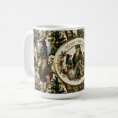 Victoriaanse Kerst Elegantie Koffiemok (Voorkant links)