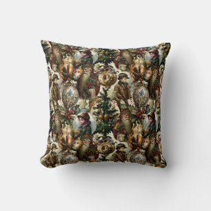 Victoriaanse Kerst Elegantie Kussen
