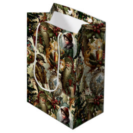 Victoriaanse Kerst Elegantie  Medium Cadeauzakje