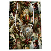 Victoriaanse Kerst Elegantie Medium Cadeauzakje (Voorkant)