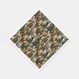 Victoriaanse Kerst Elegantie  Servet
