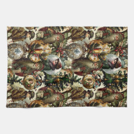 Victoriaanse Kerst Elegantie  Theedoek