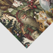 Victoriaanse Kerst Elegantie Tissuepapier (Detail)