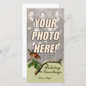 Victoriaanse Kerst Foto Kaarten (Voorkant / Achterkant)