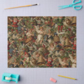 Victoriaanse Kerst Overvloedig Inpakpapier Tissuepapier (Craft)