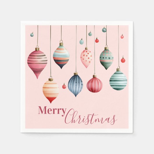 Victoriaanse kerstboomversieringen keuken   servet (Voorkant)