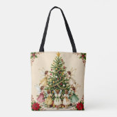 Victoriaanse Kerstelfenverzameling Tote Bag (Achterkant)