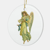 Victoriaanse Kerstengel, Gloria in Excelsis Deo Keramisch Ornament (Links)