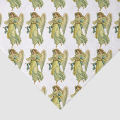 Victoriaanse Kerstengel, Gloria in Excelsis Deo Tissuepapier (Detail)