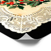 Victoriaanse kerstkaart poster (Hoek)