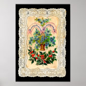 Victoriaanse kerstkaart poster (Voorkant)