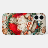 Victoriaanse Kerstman aan de telefoon met kinderen Case-Mate iPhone Case (Achterkant (horizontaal))