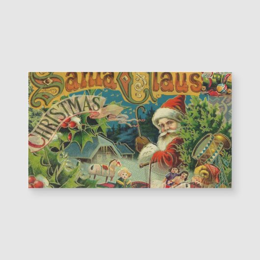 Victoriaanse Kerstman Kerst Collage Antiek (Voorkant)