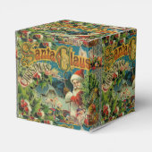 Victoriaanse Kerstman Kerst Collage Antiek Bedankdoosjes (Achterkant)