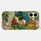 Victoriaanse Kerstman Kerst Collage Antiek Case-Mate iPhone Case (Achterkant (horizontaal))
