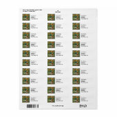 Victoriaanse Kerstman Kerst Collage Antiek Etiket (Full Sheet)