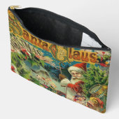 Victoriaanse Kerstman Kerst Collage Antiek Etui (Open)