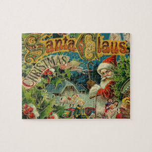 Victoriaanse Kerstman Kerst Collage Antiek Legpuzzel