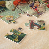 Victoriaanse Kerstman Kerst Collage Antiek Legpuzzel (Zijkant)