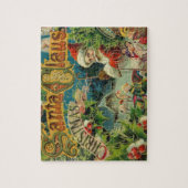 Victoriaanse Kerstman Kerst Collage Antiek Legpuzzel (Verticaal)