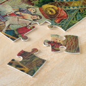 Victoriaanse Kerstman Kerst Collage Antiek Legpuzzel (Zijkant)